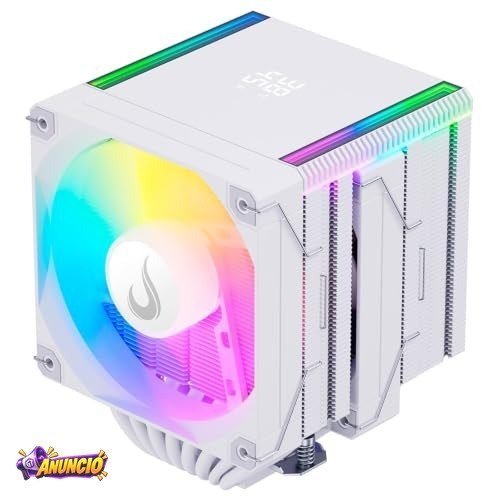 Air Cooler Gamer Rise Mode Temp 8 White, ARGB, AMD e Intel, 120mm, Branco - RM-ACT8-ARGB-W
