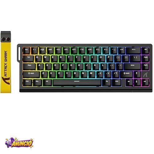 Teclado Gamer ATTACK SHARK X68 HE Magnético RGB 8K