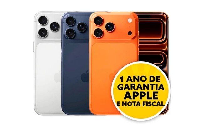 Celular iPhone 17 Pro Max 256GB 5G Dual E-sim Lacrado Original 1 Ano De Garantia