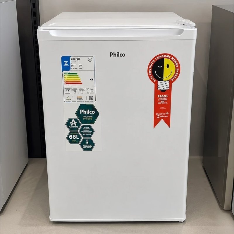 Frigobar Philco 68 Litros Compacto Econômico Compressor Porta Reversível PFG85B