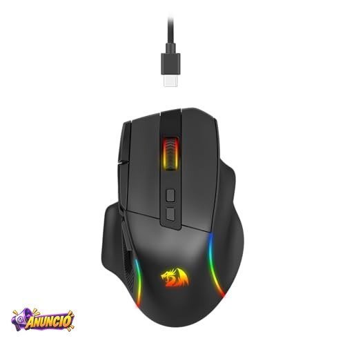 Mouse Gamer Redragon Viper Preto RGB Ergonômico PAW 3311