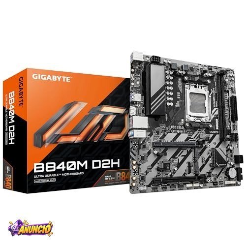 Placa Mãe Gigabyte B840M D2H (AM5/2xDDR5/HDMI/USB 3.2/M.2)