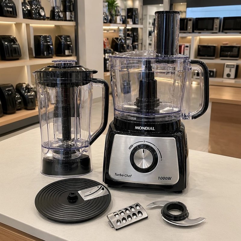 Multiprocessador Turbo Chef 5 em 1 Mondial 1000W MPN-01-B
