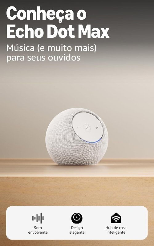 Amazon Echo Dot Max (Geração mais recente), smart speaker com Alexa