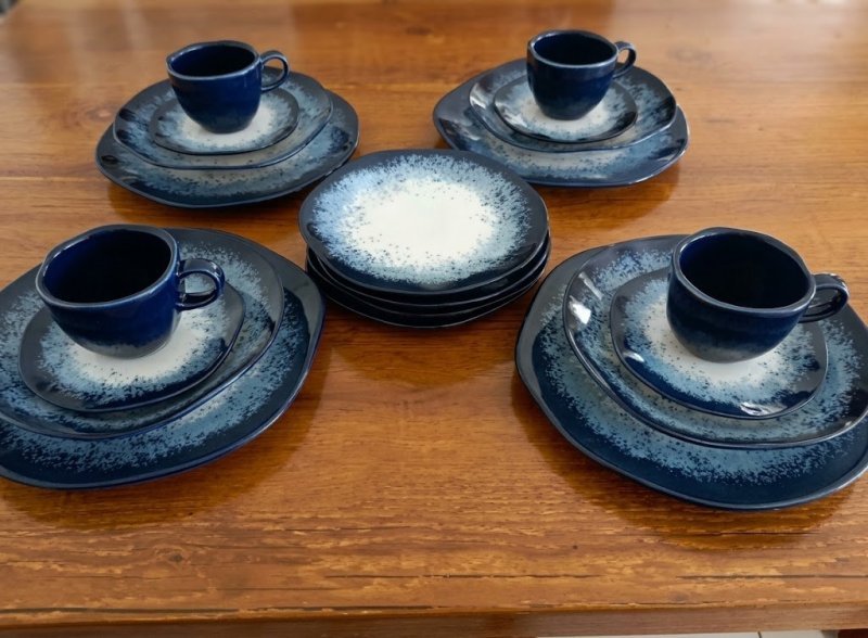 Aparelho de Jantar 20 peças Galapagos Ryo Oxford Porcelana