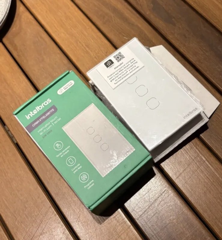 Interruptor Inteligente Touch Wi-Fi 3 Teclas EIW 1003 Branco Intelbras