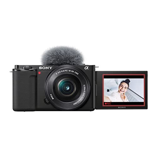 Sony Alpha ZV-E10 - Kit de câmera Vlog sem espelho com lentes intercambiáveis APS-C - Preto