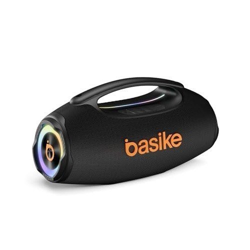 Basike Caixa de Som Bluetooth Portátil 80W RMS (Pico 120W), TWS Estéreo
