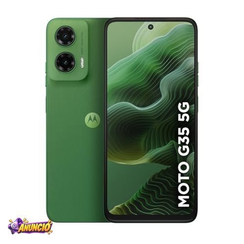 Smartphone Motorola Moto g35 5G - 128GB 4GB RAM+8GB Ram Boost e Camera 50MP com AI NFC Tela 6.7" com Superbrilho - Verde