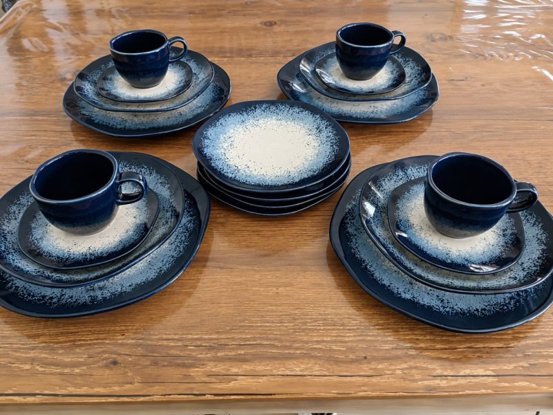 Aparelho de Jantar 20 peças Galapagos Ryo Oxford Porcelana