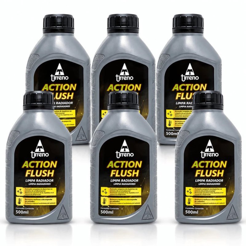 KIT 6 unidades LIMPA RADIADOR ACTION FLUSH TIRRENO