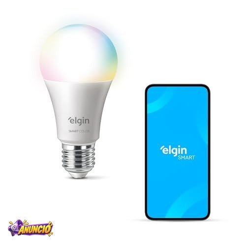 Lâmpada Inteligente Smart Color 10W Elgin RGB Wifi Compatível com Alexa e Google Home