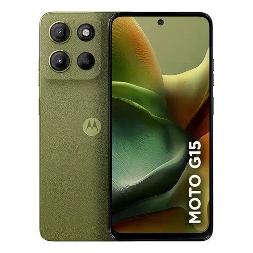 Smartphone Motorola Moto G15 256GB 4GB RAM + 8GB RAM Boost Camera 50mp Verde