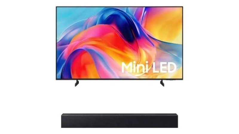 Samsung Smart Tv 65 Miniled 4k M75h + Soundbar Samsung Hw-b400f