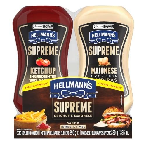 Hellmann's Supreme Kit Ketchup 390g + Maionese 330g