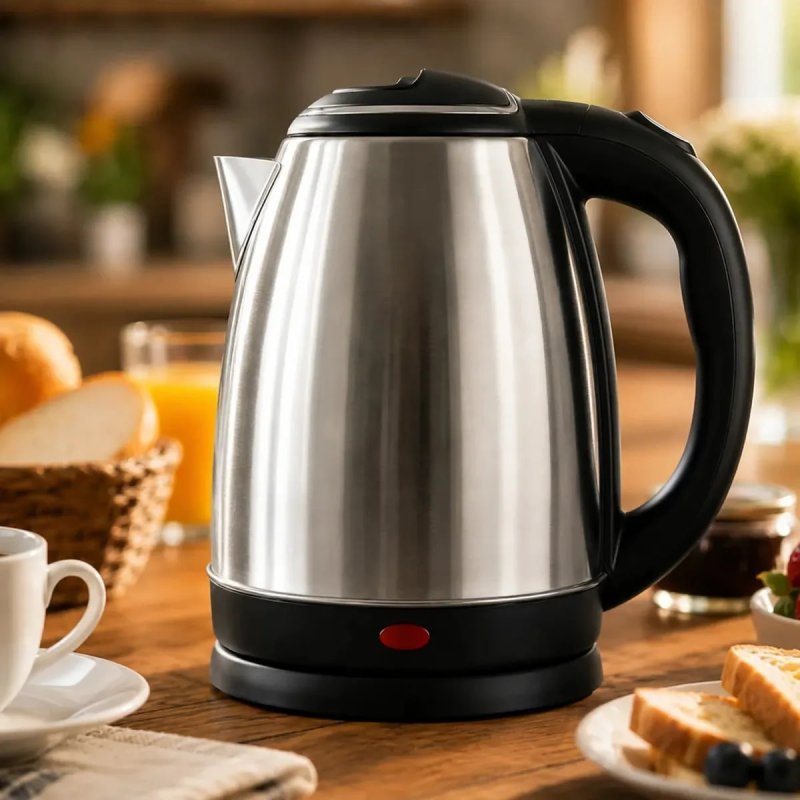 Chaleira Elétrica Inox 1,8 Litros Jarra Aquecedora Com Desligamento