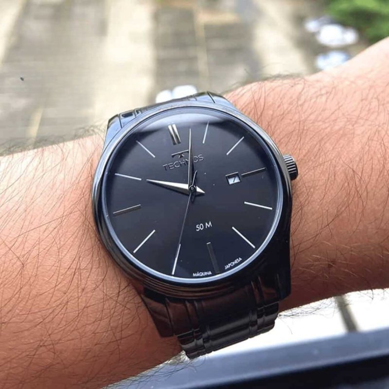 Relógio Technos Masculino Steel Bicolor 42mm Marinho Quartzo