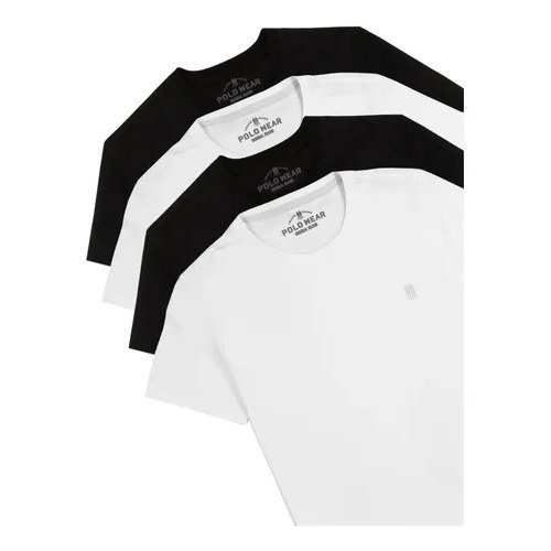 Kit 4 Camisetas Masculinas Polo Wear Sortido Gg Liso