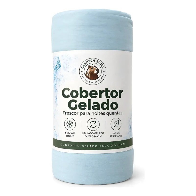 Cobertor Gelado Frio Térmico Resfriamento Calor Fresco + Frete Grátis