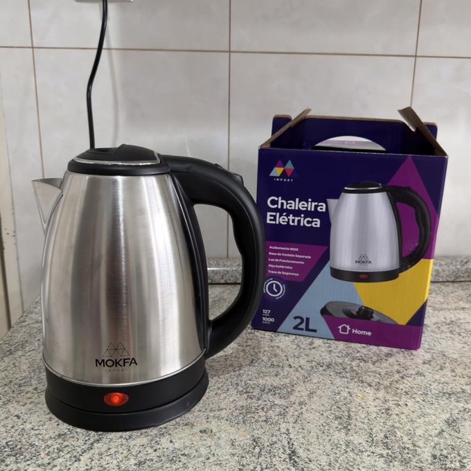 Chaleira Elétrica 1,8L 220V + Frete Grátis