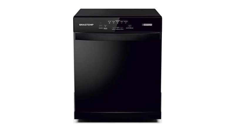 Lava Louças Brastemp 8 Serviços Preta BLF08AE Preto