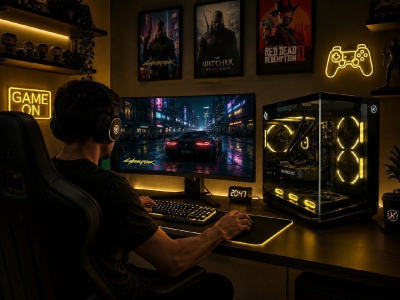 A&A TECH PC Gamer AMD Ryzen 7 5700X, RTX 5060 8GB, 32GB DDR4, SSD NVMe 1TB