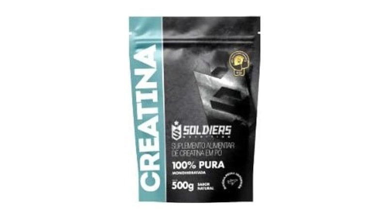 Creatina 500g Monohidratada em pó 100% Pura Soldiers Nutrition