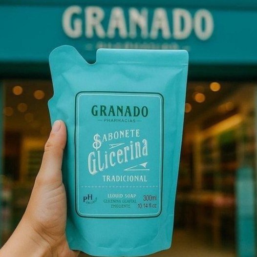 Granado Refil Sabonete Líquido Glicerina, Tradicional, 300ml + Frete Grátis