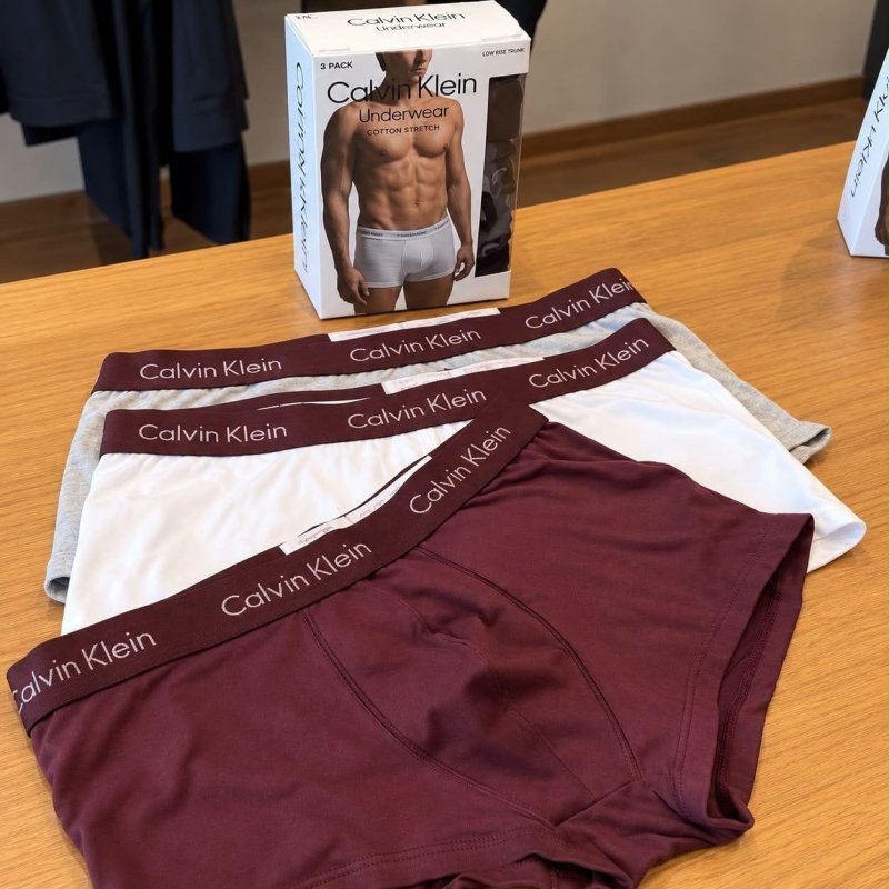 Kit 3 Cuecas Calvin Klein Low Rise Trunk com Frete Grátis