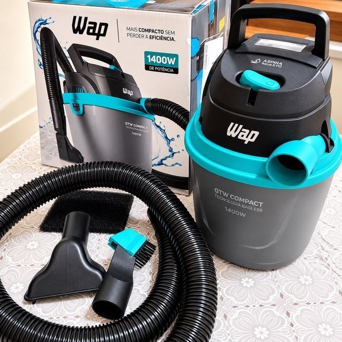 Aspirador De Pó E Líquido Portátil Wap Gtw Compact 1400w 5,5L 220V + Frete Grátis