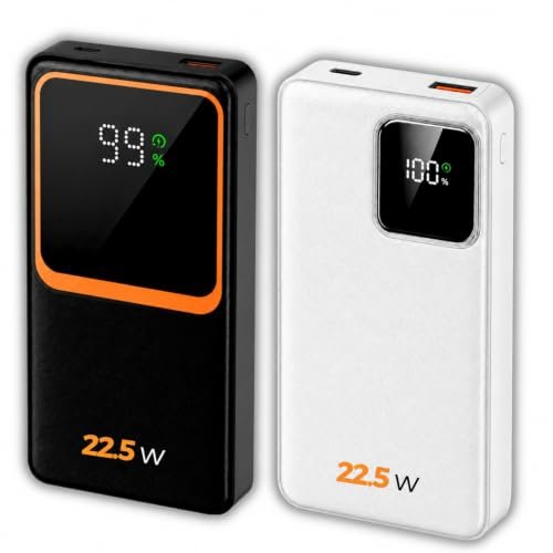 Carregador Portátil (Power Bank) 20000Mah Turbo 22.5w Carregamento Ultra Rápido PD Visor Led