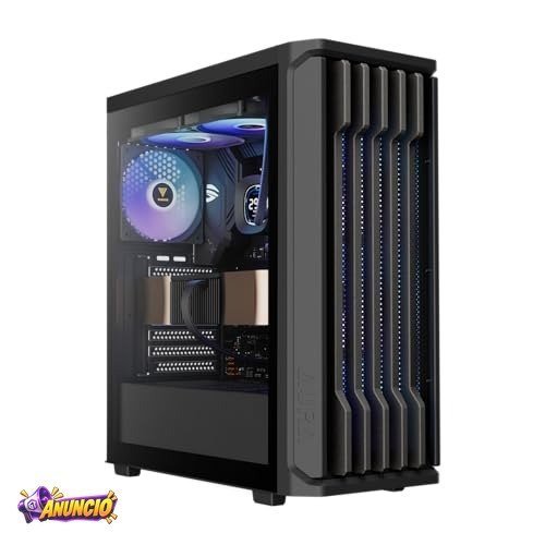 Gabinete Gamer Gamdias Aura GC11 ARGB Preto com 4 Fans
