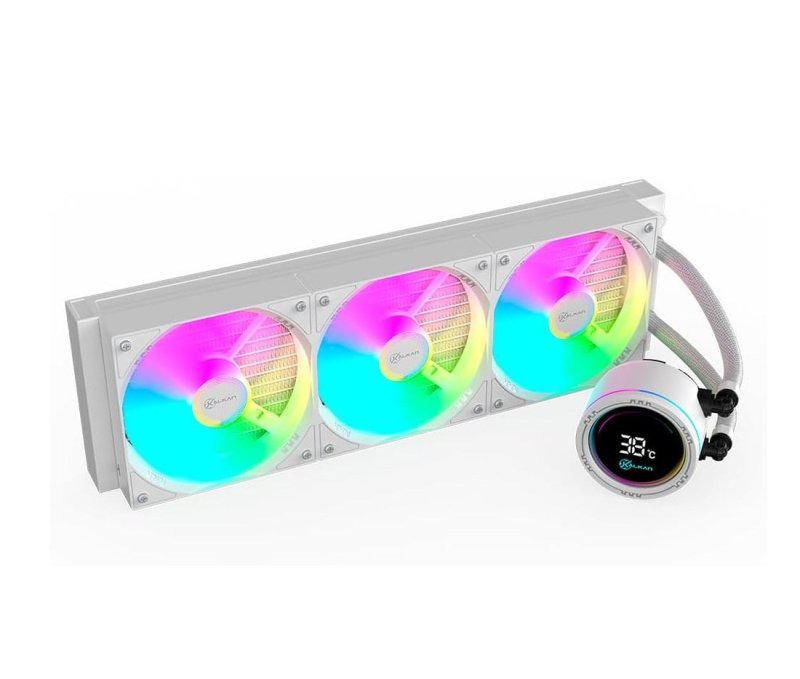 Water Cooler Gamer Kalkan Alpha 360 ARGB com display Branco