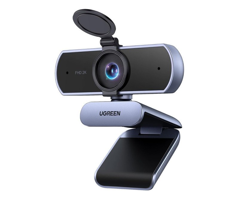 UGREEN Webcam 2K 30Hz QHD para PC Com Microfone Antirruído