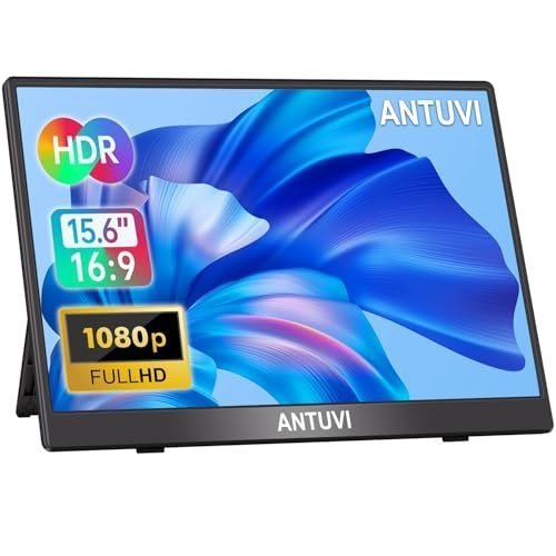 ANTUVI Monitor Portátil 15.6'', 1080P
