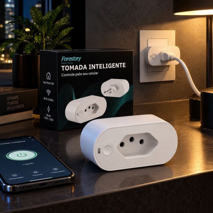 Tomada Inteligente 16A Bivolt Smart Plug + Frete Grátis
