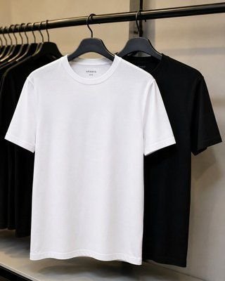 Kit Aramis 2 Camisetas Comfort+ Preto E New Basic Branco (P ao GG)