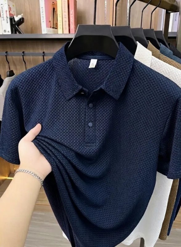 Camisa Polo Texturizada Masculina Old Money Casual Premium