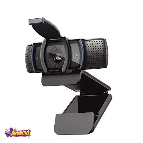 Webcam Full HD Logitech C920s 1080p/30fps com Microfone Embutido e Tampa de Privacidade para Zoom/Teams/Meet ou Até Criação de Conteúdo - Preto