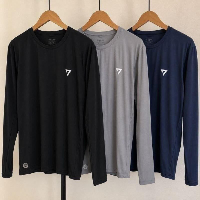 Kit com 3 Camisetas Térmicas Segunda Pele UV50 (P ao GG)