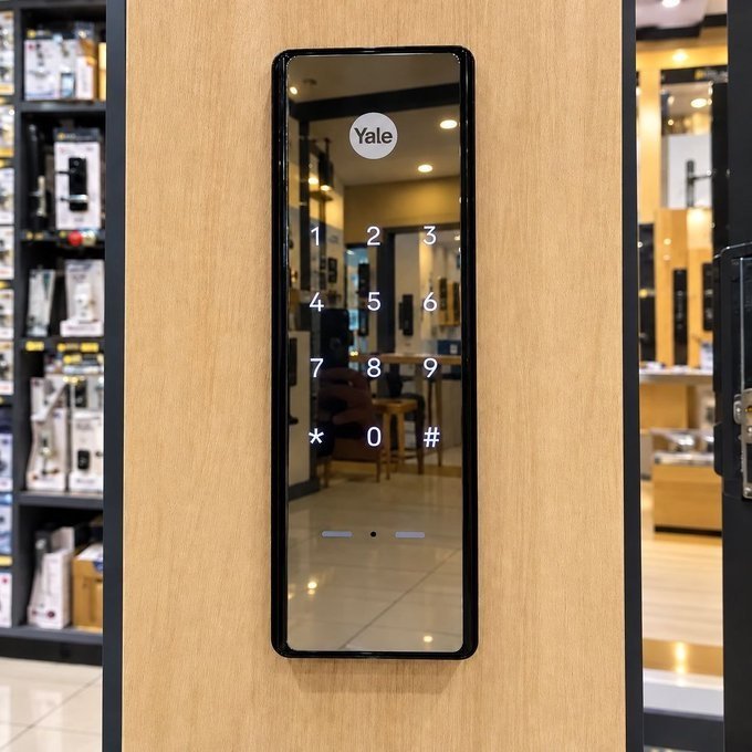 Fechadura Digital Yale Sobrepor Espelhada IP55 + Frete Grátis