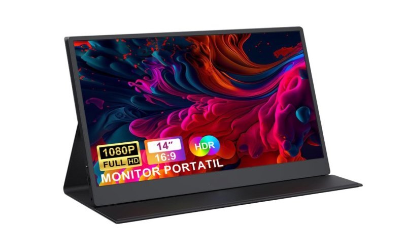 Bettdow Monitor Portátil 14'', FHD 1080P