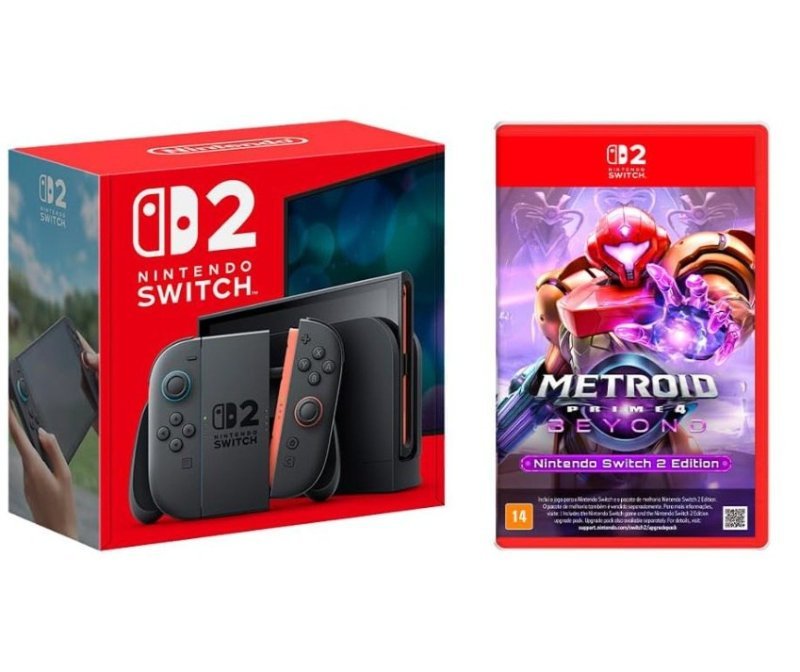 Console Nintendo Switch 2 + Jogo Metroid Prime 4: Beyond