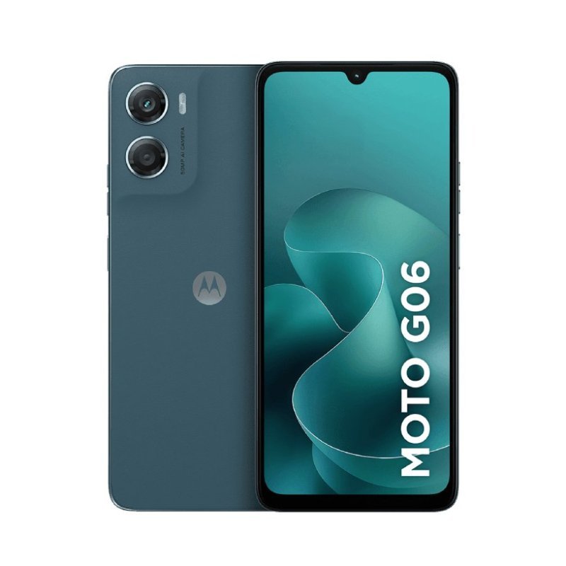 Smartphone Motorola Moto G06 128GB, 4G LTE, 12GB RAM Boost, Câmera 50MP, Tela 6.9" - Azul Marinho