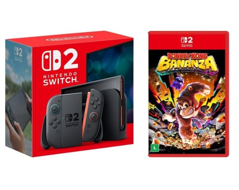 Console Nintendo Switch 2 + Jogo Donkey Kong Bananza
