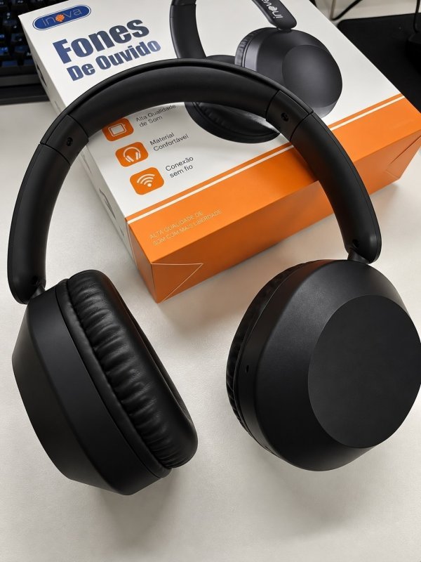 Fone De Ouvido Headphone Bluetooth 6.0 Sem Fio Premium Inova