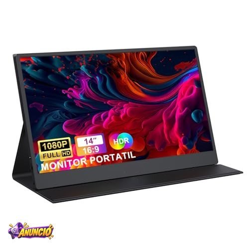 Bettdow Monitor Portátil 14'', FHD 1080P