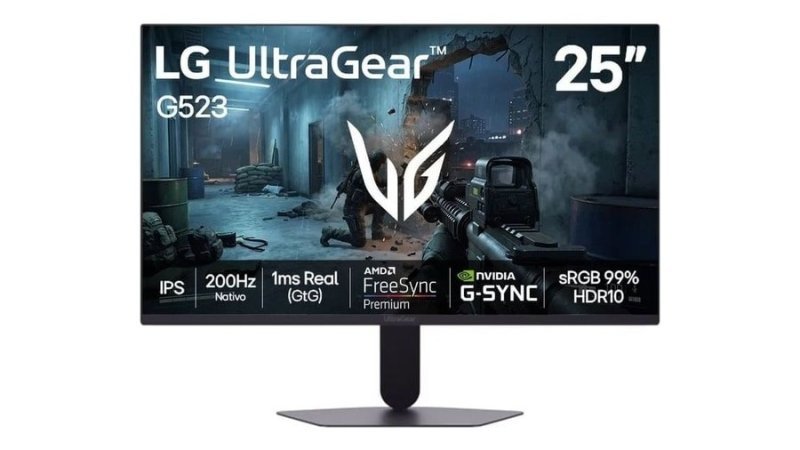 Monitor Gamer LG 25" FHD UltraGear 200Hz 1ms 25G523B-B