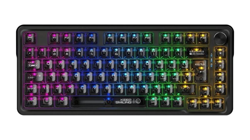Teclado Magnético Machenike K500 M81 RGB 8000Hz Ptbr Preto Português Brasil