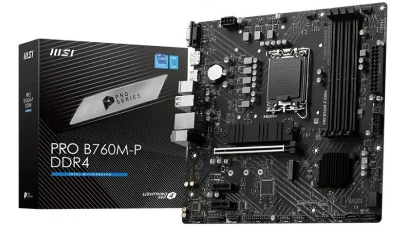 Placa Mãe MSI Pro B760M-P DDR4, Socket LGA 1700, Chipset B760